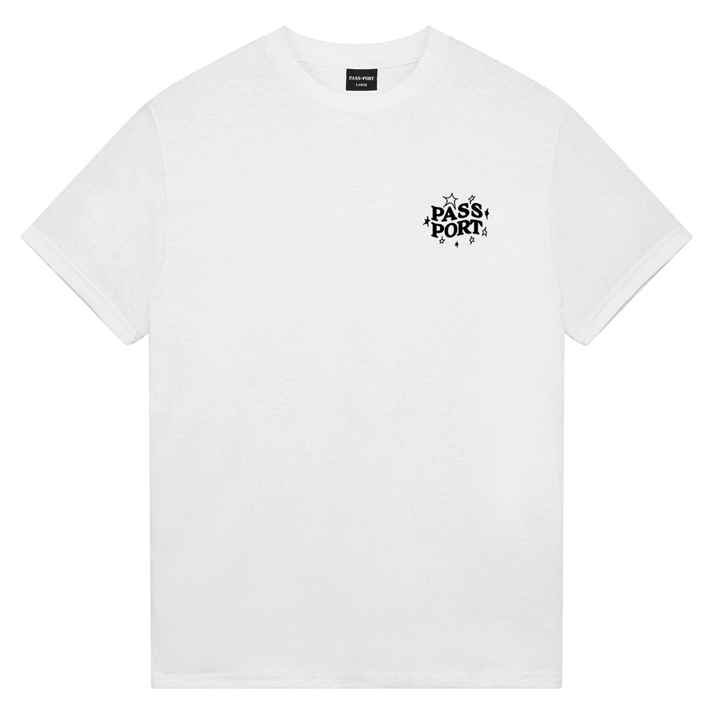 PassPort Dumb-Luck Ladder T Shirt - White - front