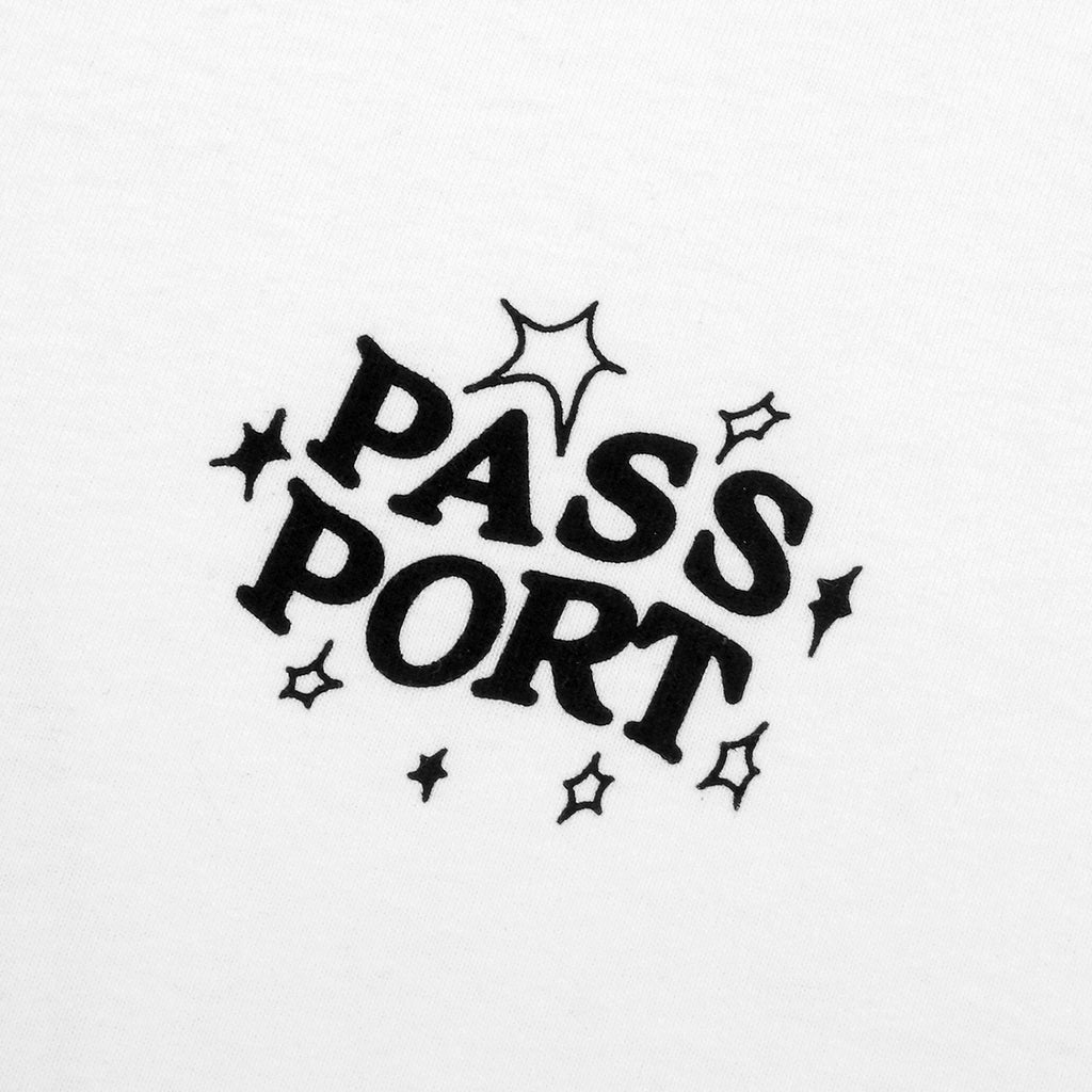 PassPort Dumb-Luck Ladder T Shirt - White - closeup2