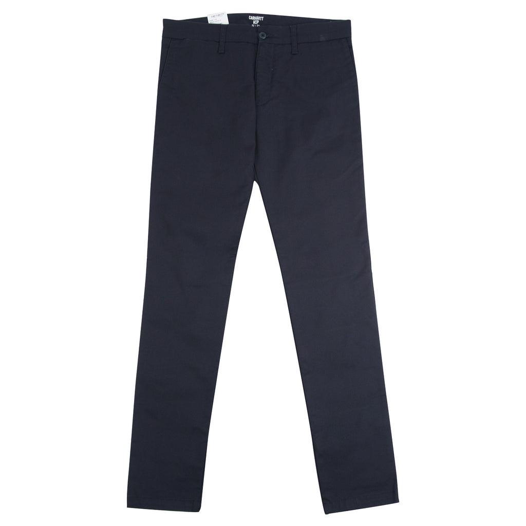 Carhartt WIP Sid Pant in Dark Navy Rinsed - Open