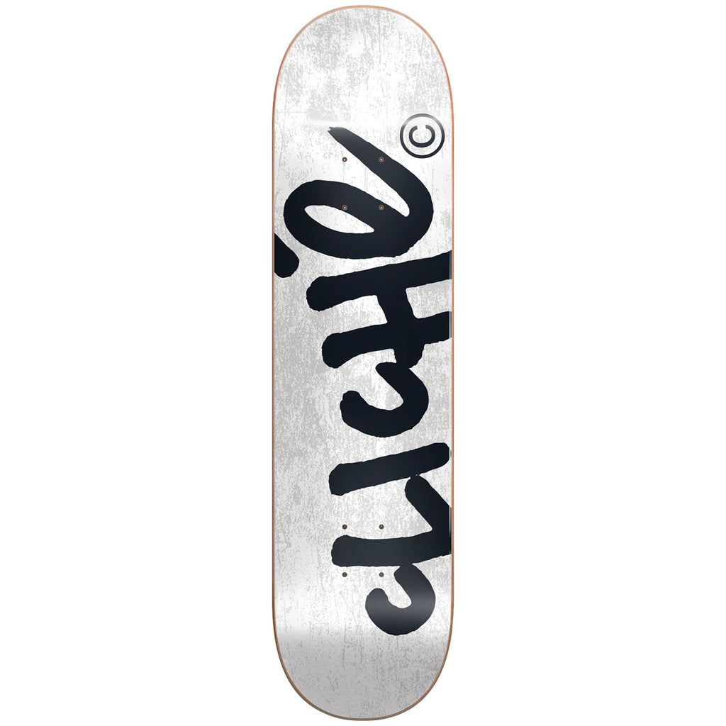 Cliche Skateboards Handwritten Tie Dye Deck in White