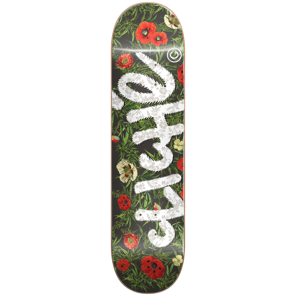 Cliche Skateboards Botanical Skateboard Deck - Charcoal