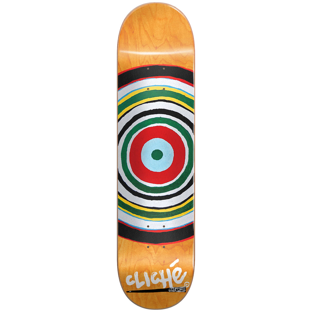 Cliche Skateboards Painted Circle Skateboard Deck - Multi
