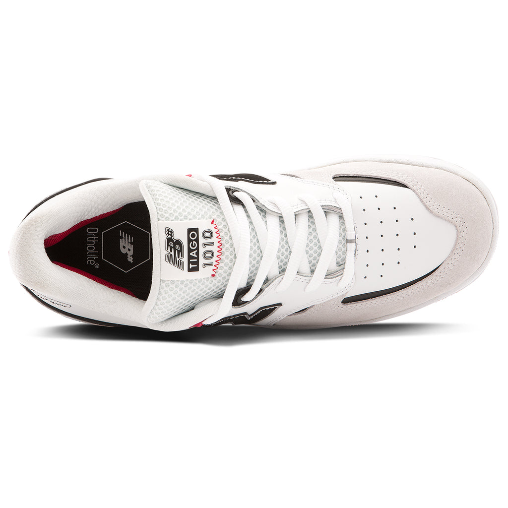 New Balance Numeric 1010 Tiago Shoes in White / Black - Top