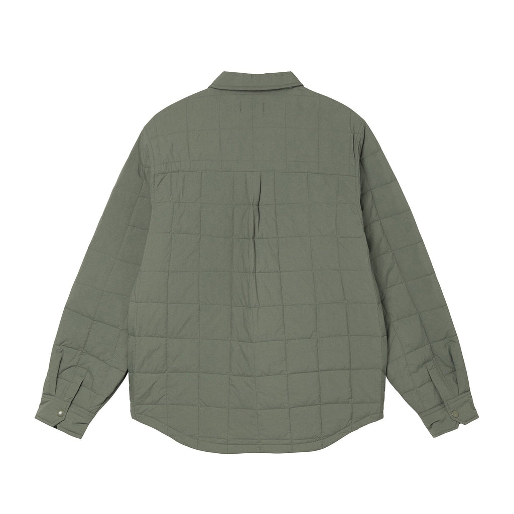 Stussy Quilted Fatigue Shirt - Green - back