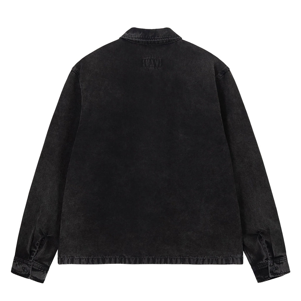 Stussy Washed Canvas Work Shirt - Black