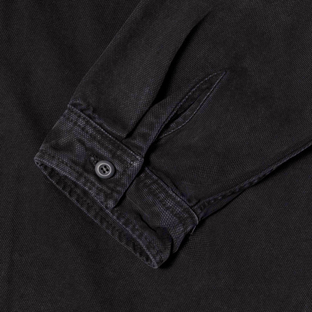 Stussy Washed Canvas Work Shirt - Black