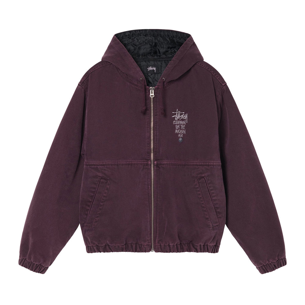 Stussy Canvas Insulated Work Jacket - Purple - main