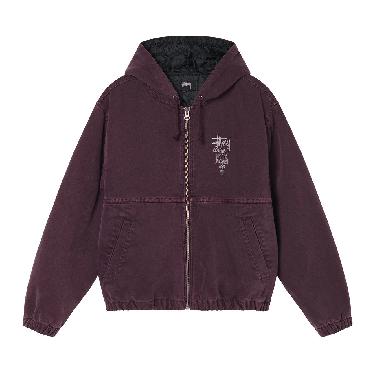 Insulated Canvas Work Jacket in Purple by Stussy | Bored of Southsea