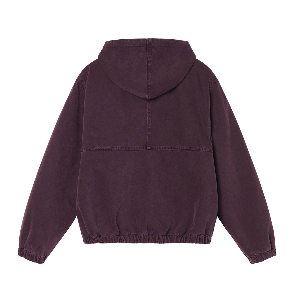 Stussy Canvas Insulated Work Jacket - Purple - back