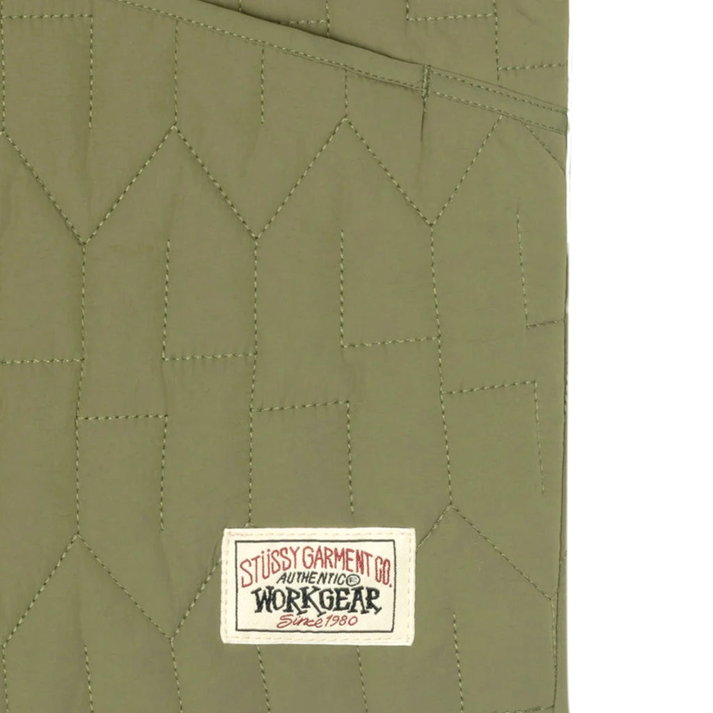 Stussy 'S' Quilted Liner Jacket - Olive