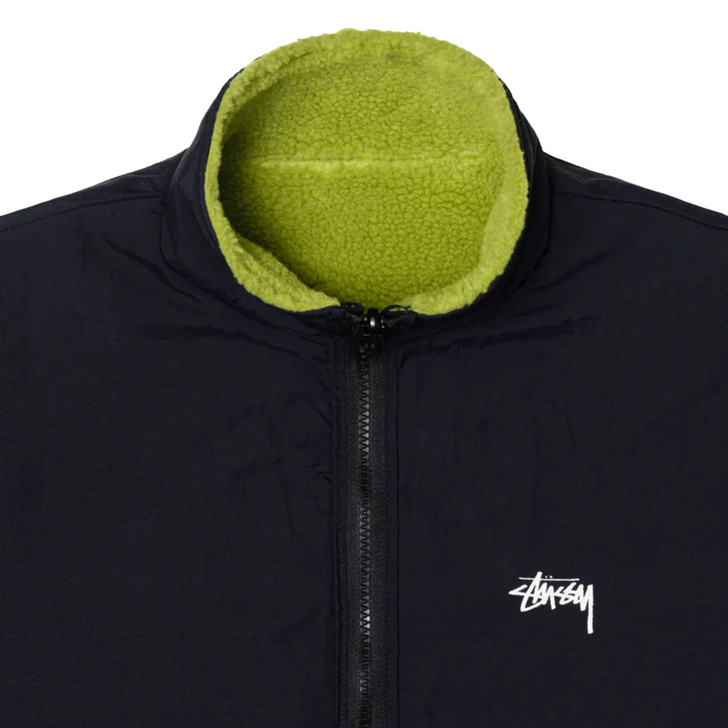 Stussy Reversible Sherpa Jacket - Moss