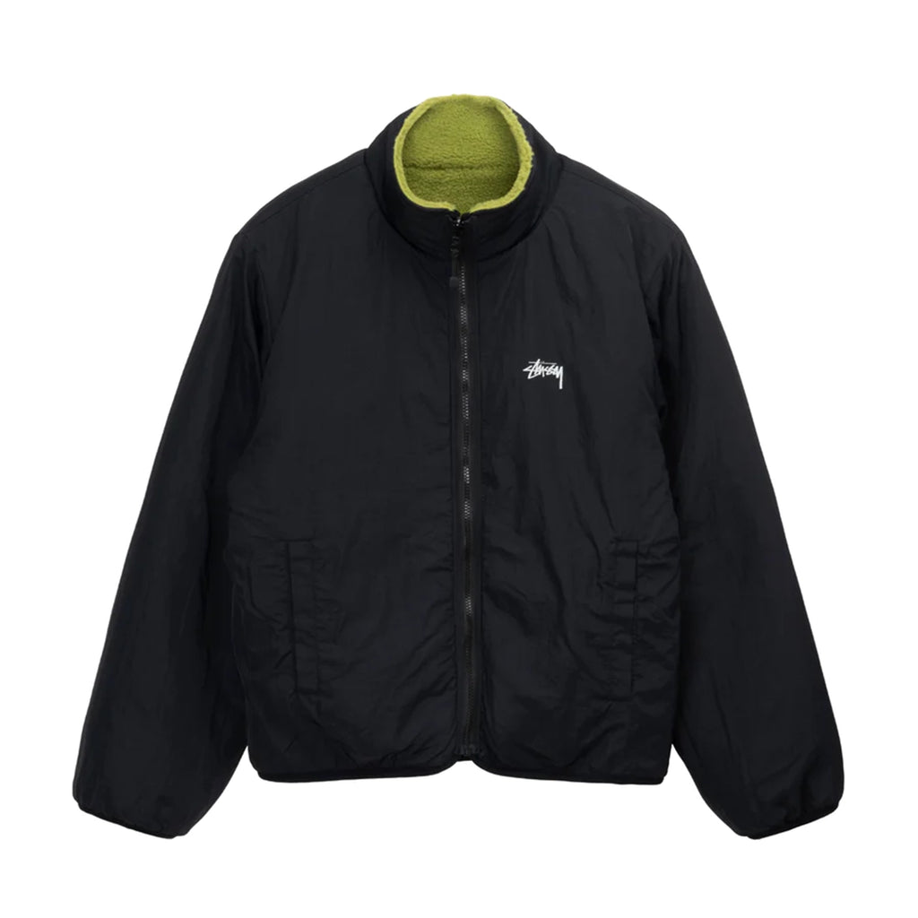 Stussy Reversible Sherpa Jacket - Moss