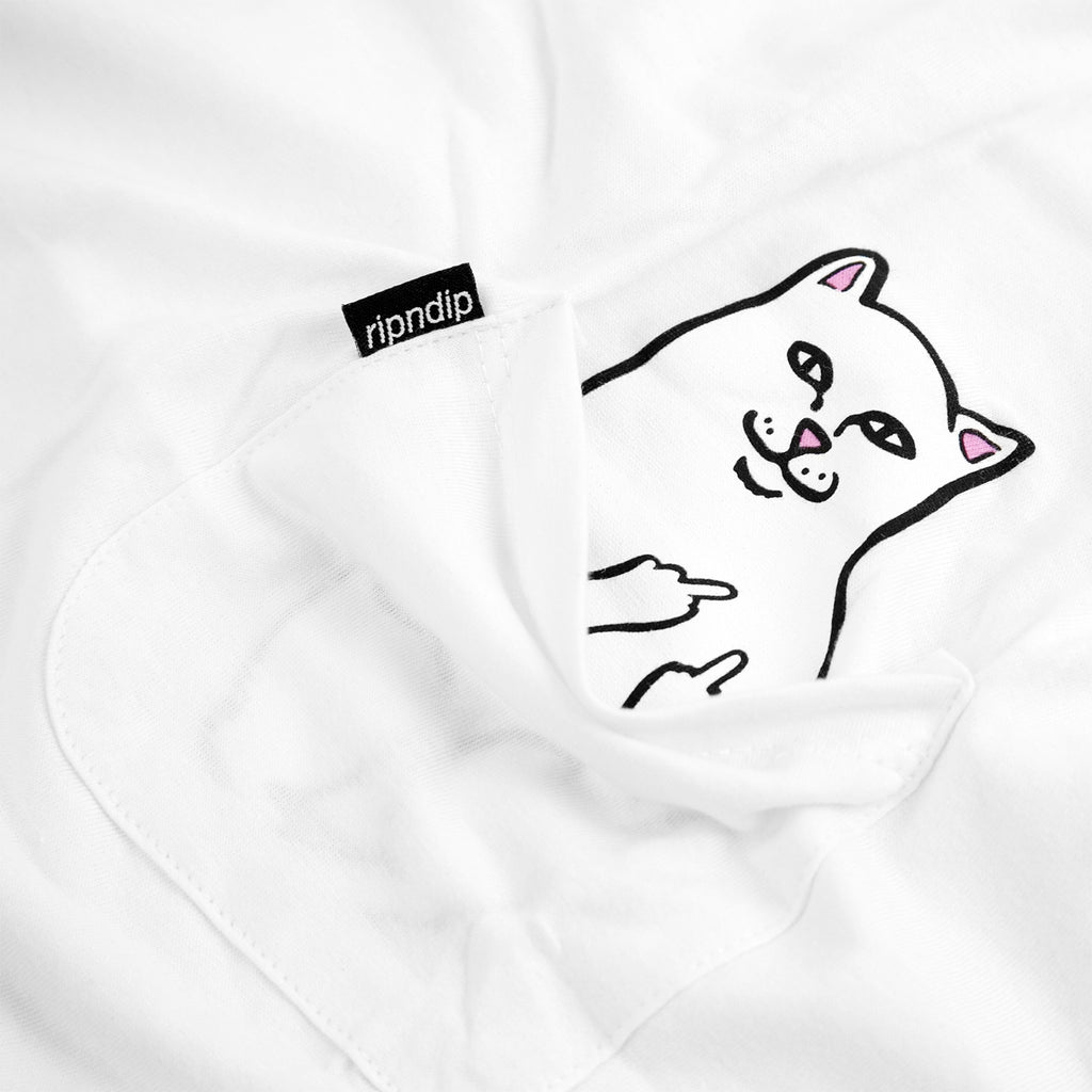 RIPNDIP Lord Nermal Pocket T Shirt in White - Pocket
