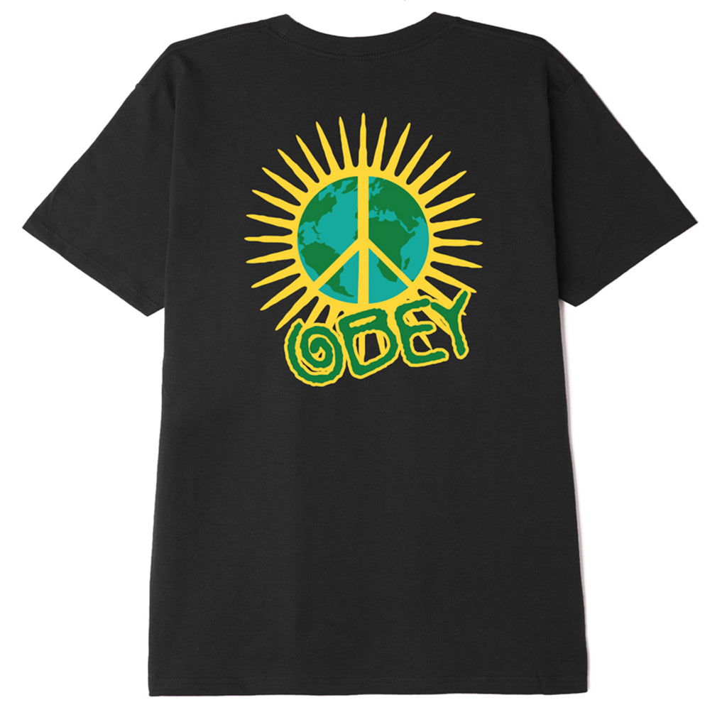 Obey Clothing World Paz T Shirt - Black - back