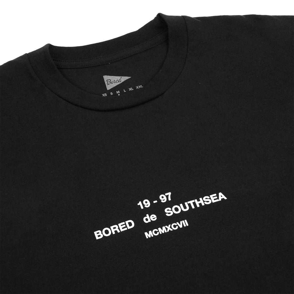 Bored of Southsea BDG T Shirt in Black - Detail