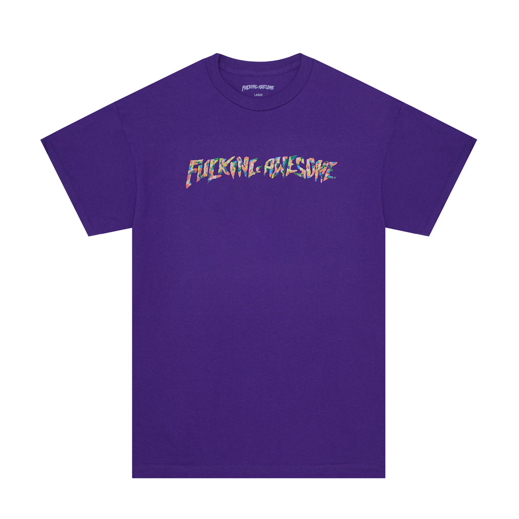Fucking Awesome Gum Stamp T Shirt in Purple