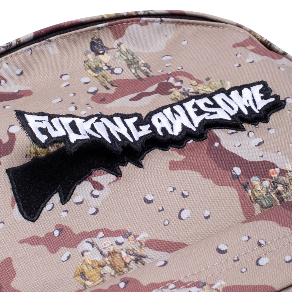 Fucking Awesome Velcro Stamp Backpack - Soldier Camo - patch
