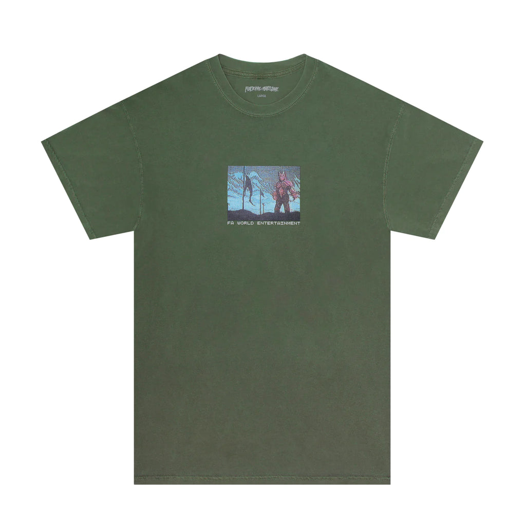 Fucking Awesome Atari T Shirt - Army Green