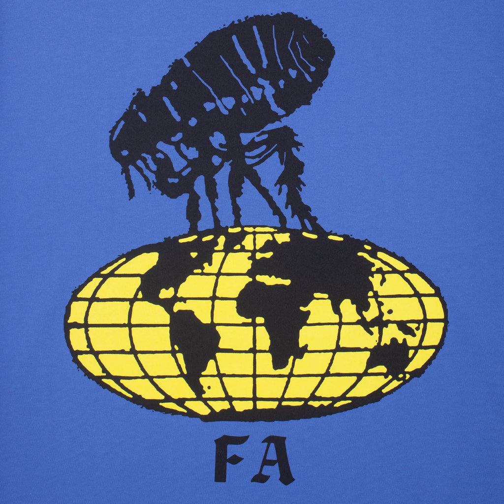 Fucking Awesome Flea The World T Shirt - Flo Blue