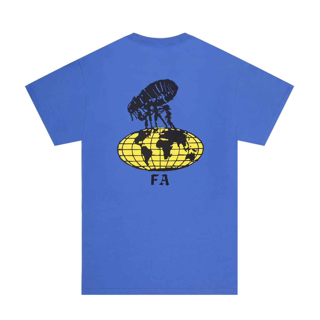 Fucking Awesome Flea The World T Shirt - Flo Blue