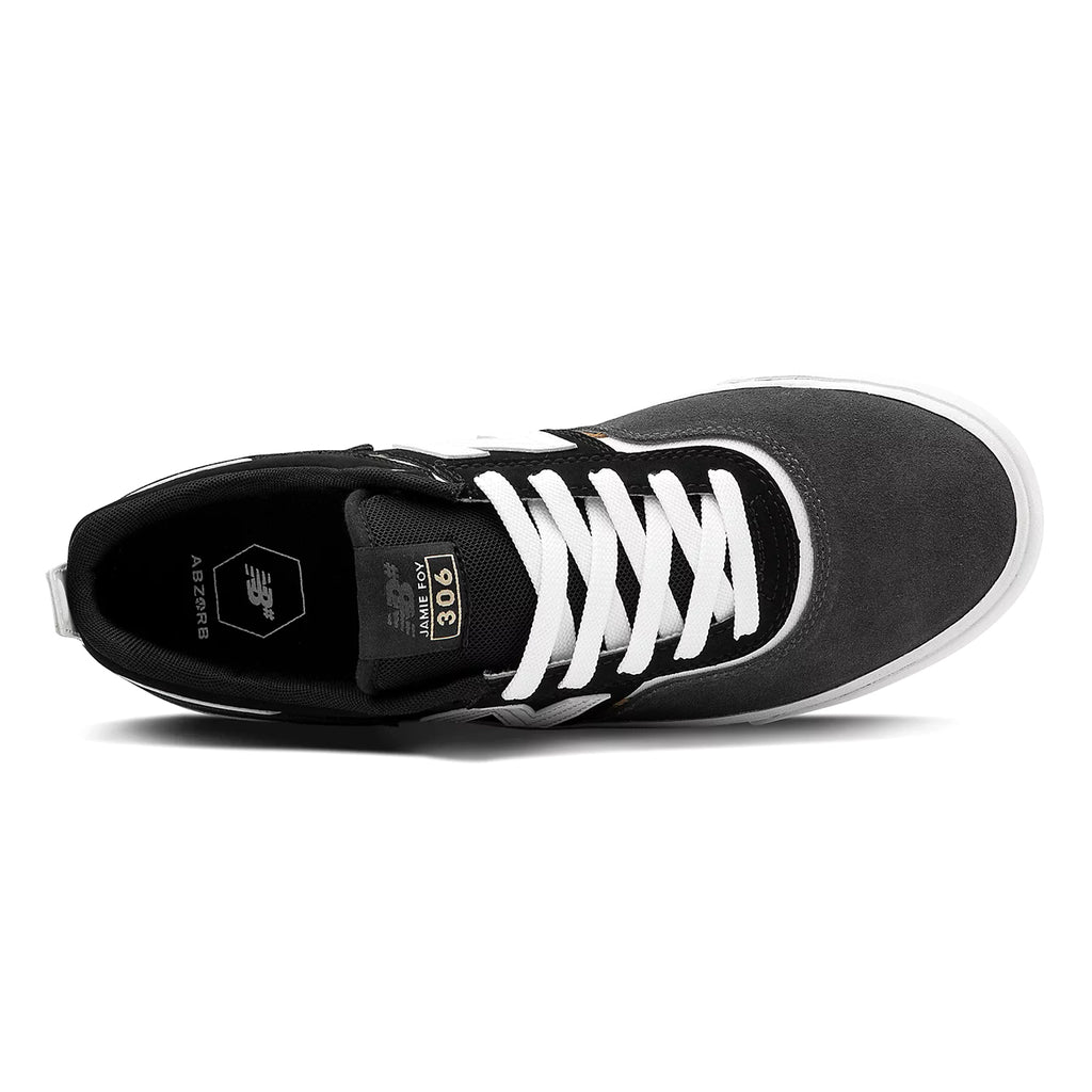 New Balance Numeric NM306 Jamie Foy Shoes in Grey / Black - Top