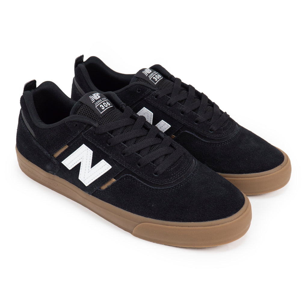New Balance Numeric NM306 Jamie Foy Shoes in Black / Gum - Pair