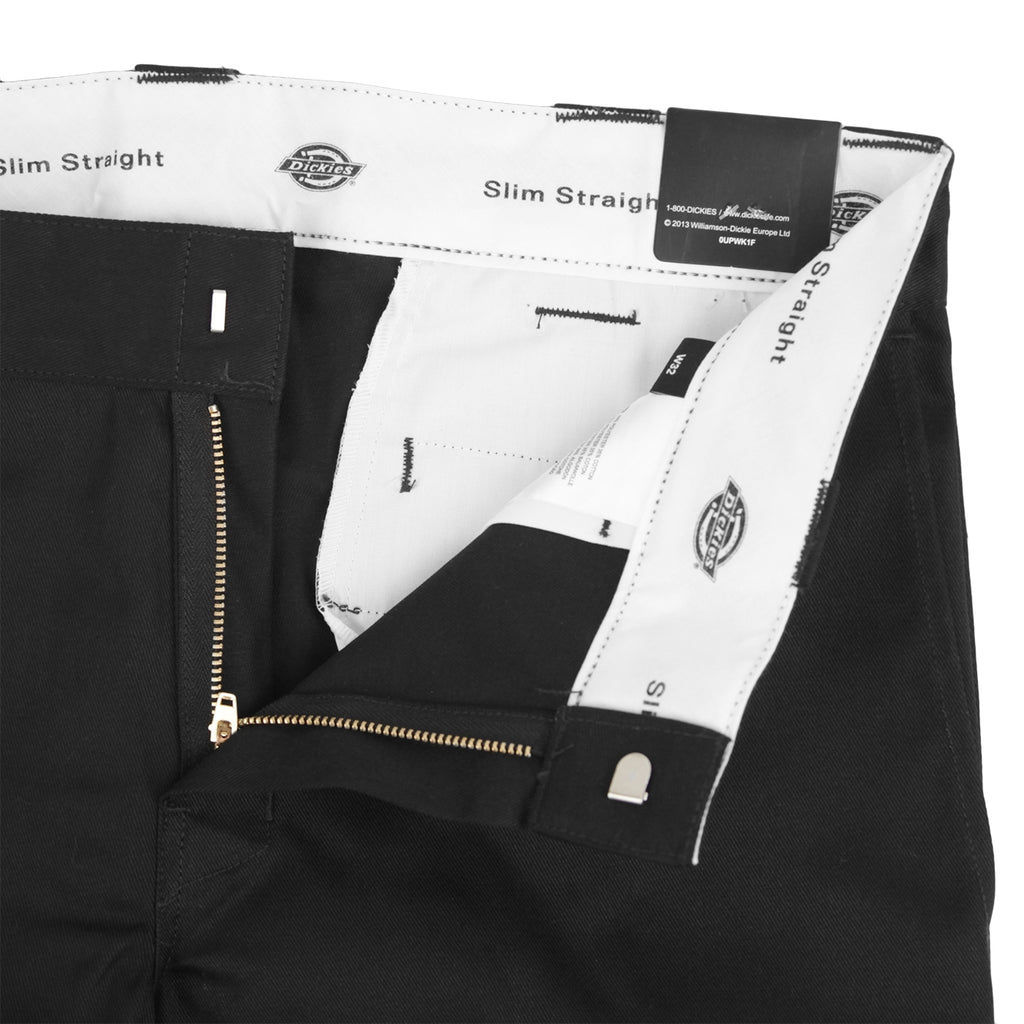 Dickies 273 Slim Fit Work Shorts in Black - Unzipped