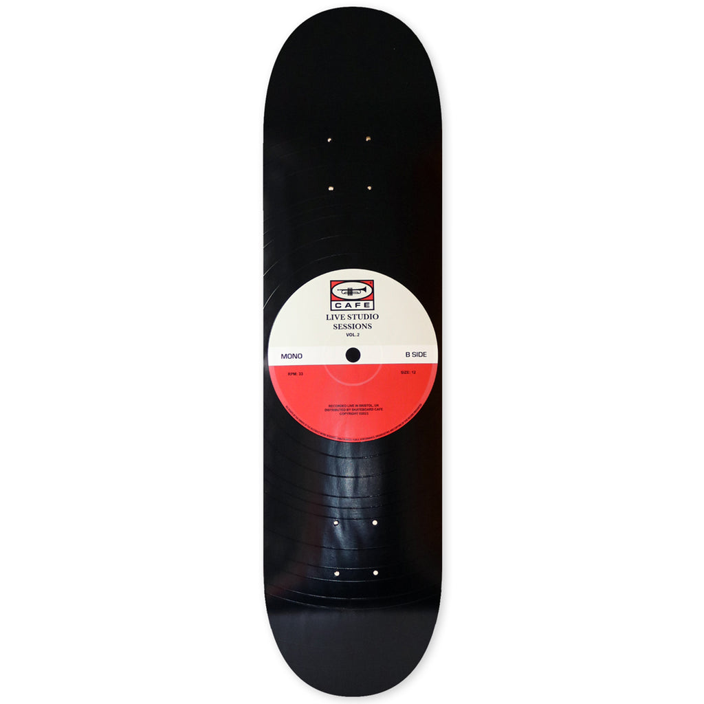 Skateboard Cafe "45" Skateboard Deck - Grey / Cardinal - main