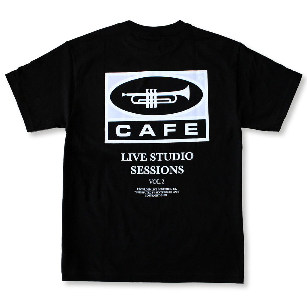 Skateboard Cafe "45" T Shirt - Black -  back