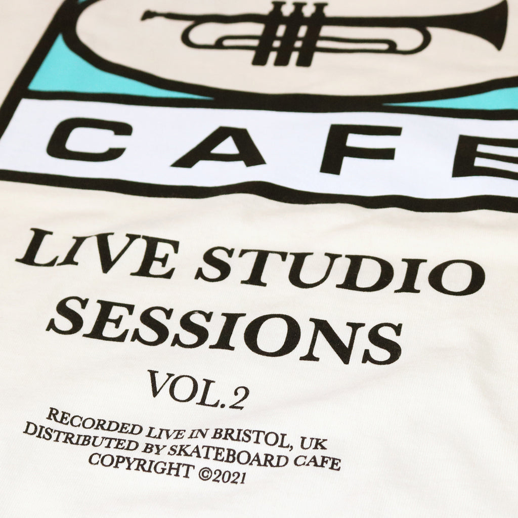 Skateboard Cafe "45" T Shirt - Cream