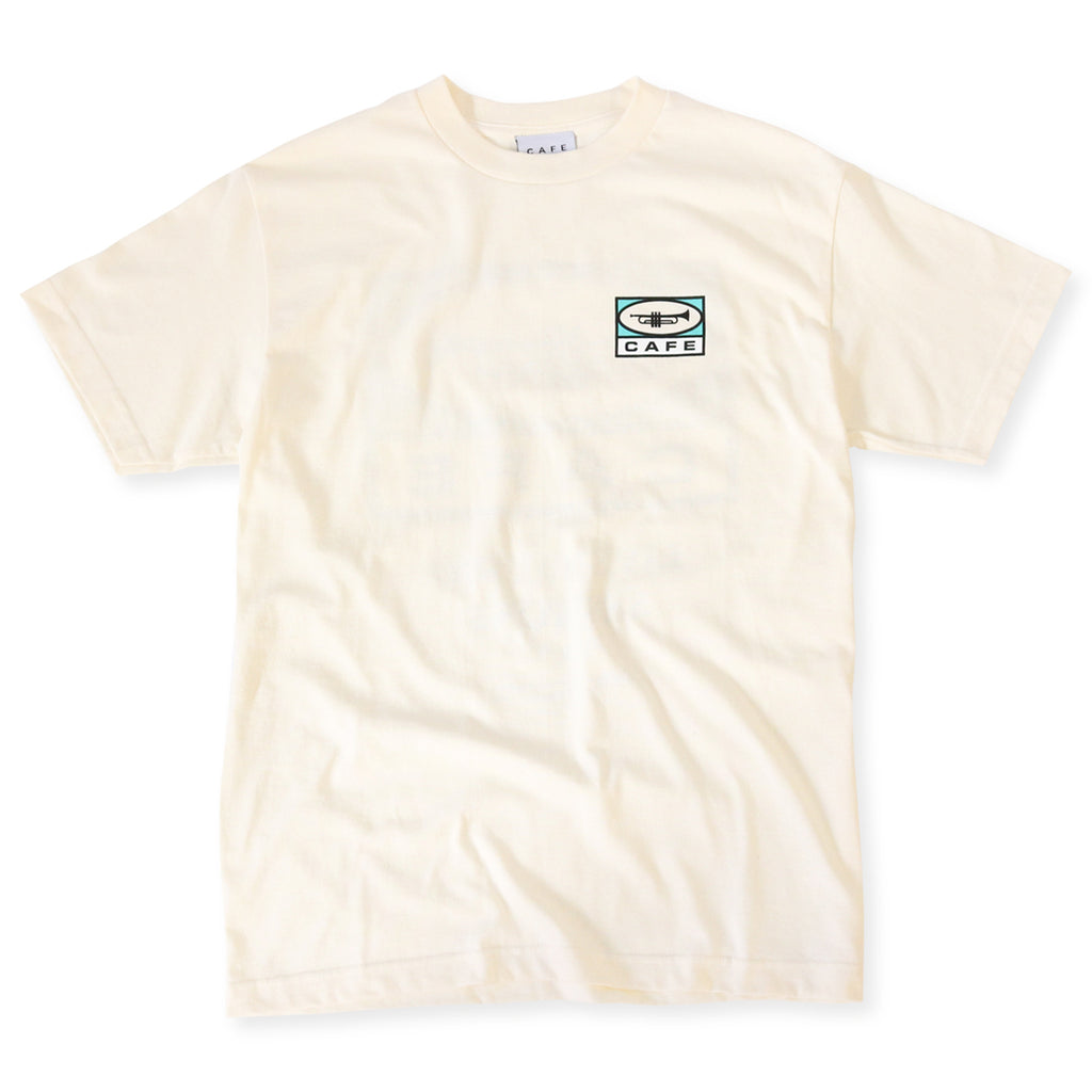 Skateboard Cafe "45" T Shirt - Cream - front