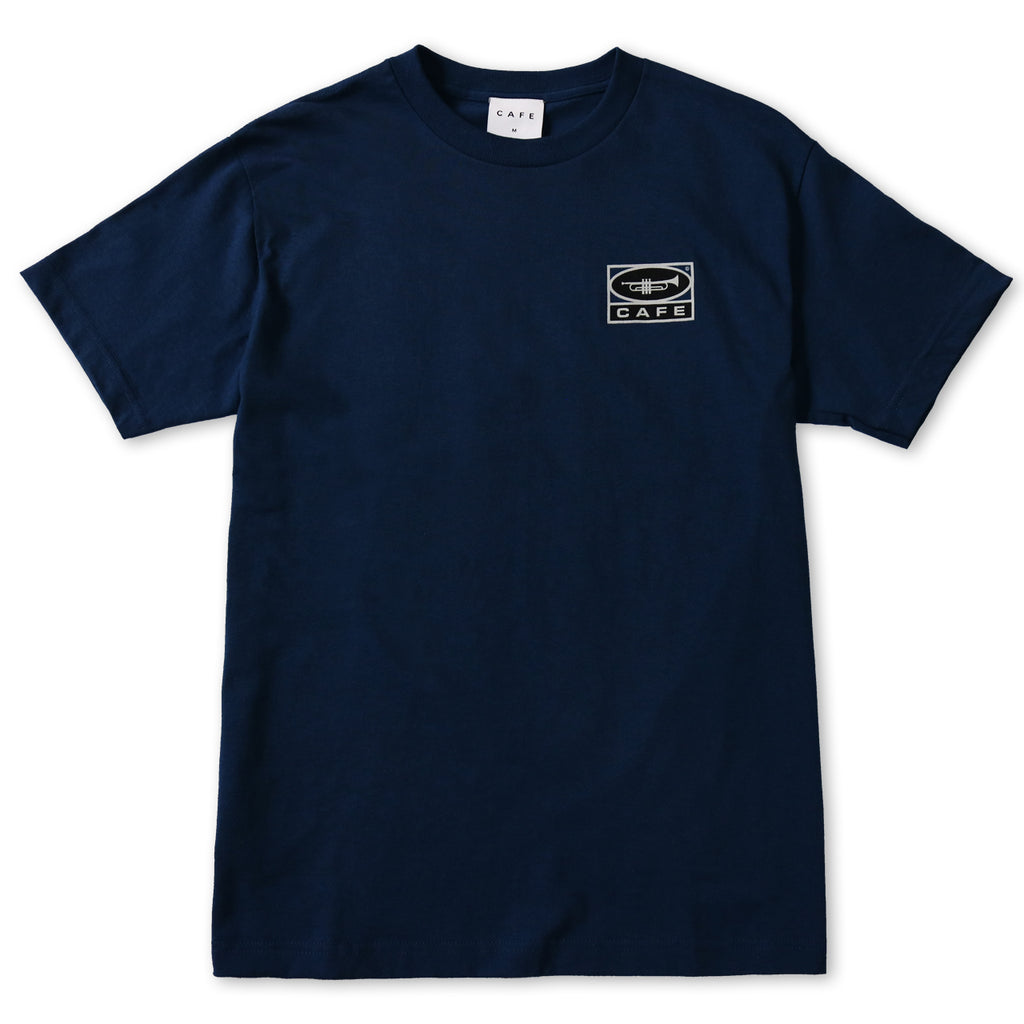 Skateboard Cafe Trumpet Logo T Shirt - Navy - main