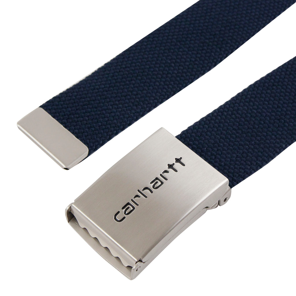 Carhartt Clip Belt Chrome in Dark Navy - Clip
