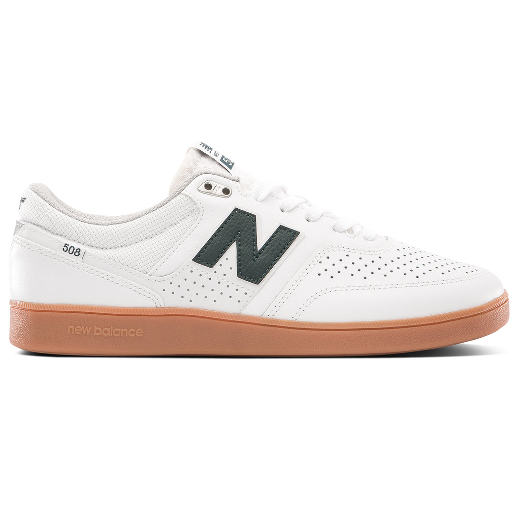 New Balance Numeric NM508 Brandon Westgate Shoes in White / Teal