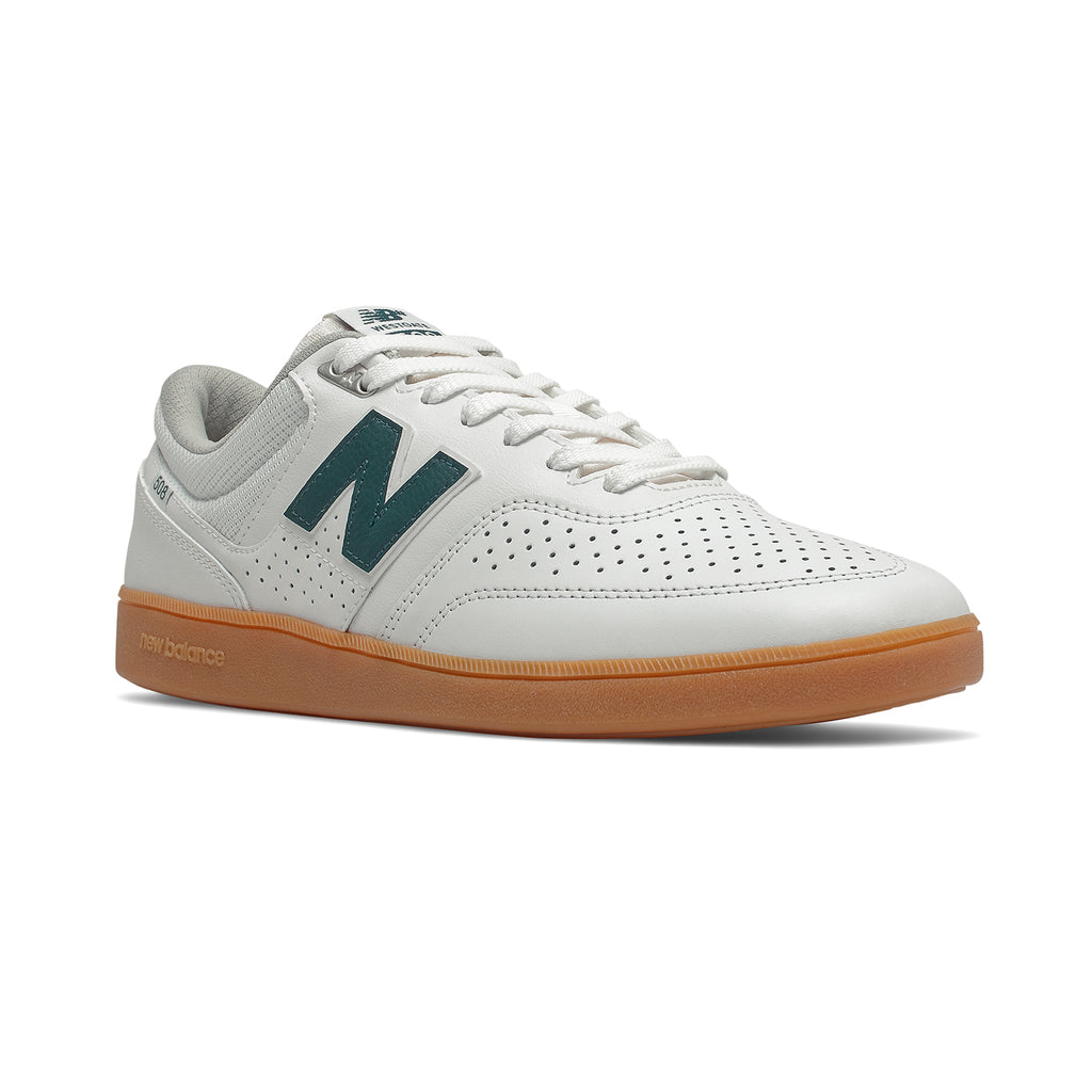 New Balance Numeric NM508 Brandon Westgate Shoes in White / Teal - Detail