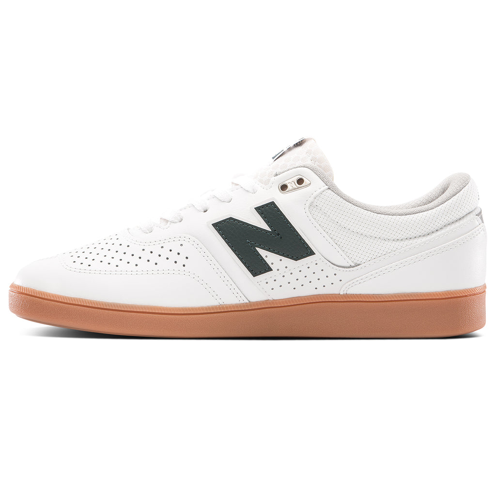 New Balance Numeric NM508 Brandon Westgate Shoes in White / Teal - Instep