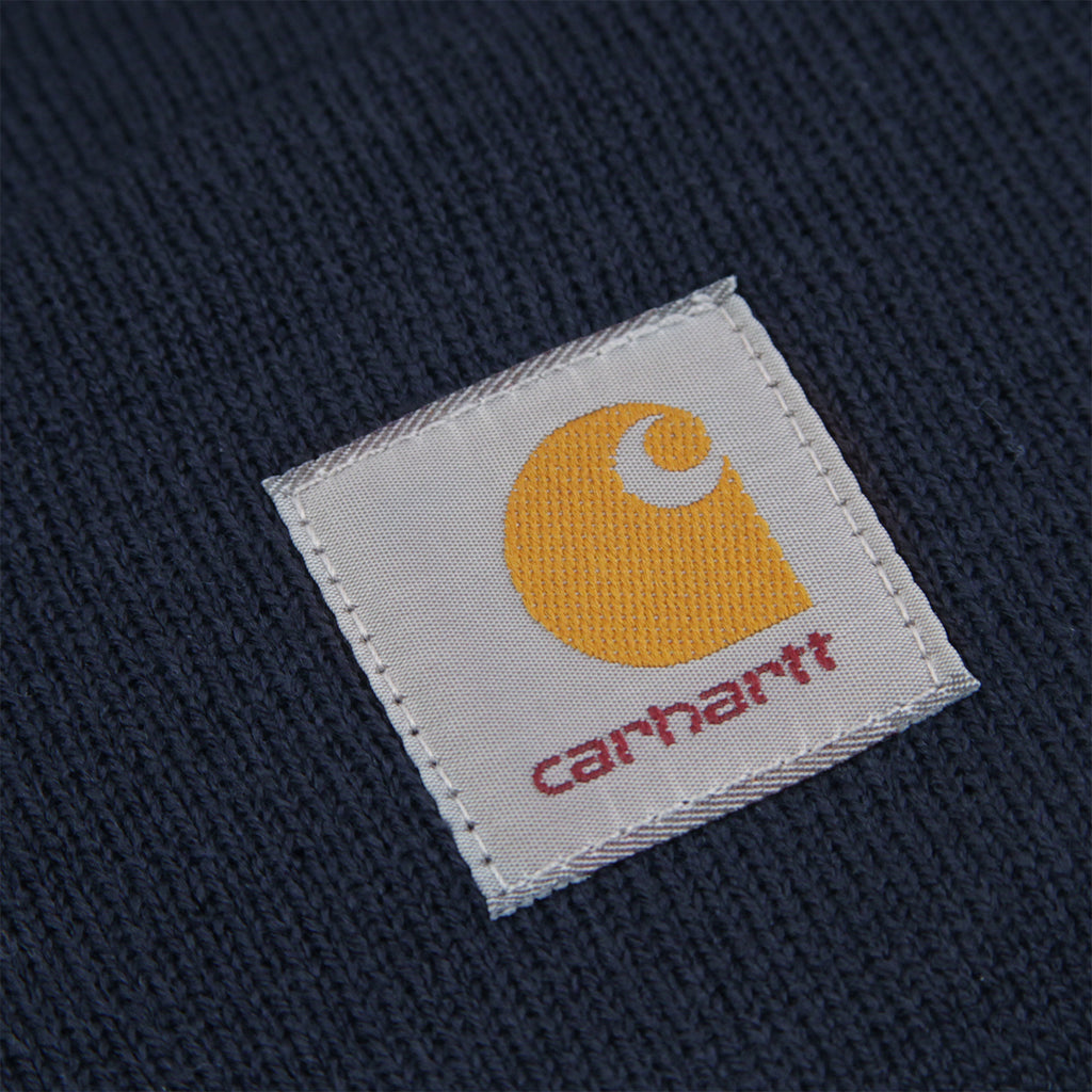 Carhartt WIP Watch Hat in Dark Navy - Label
