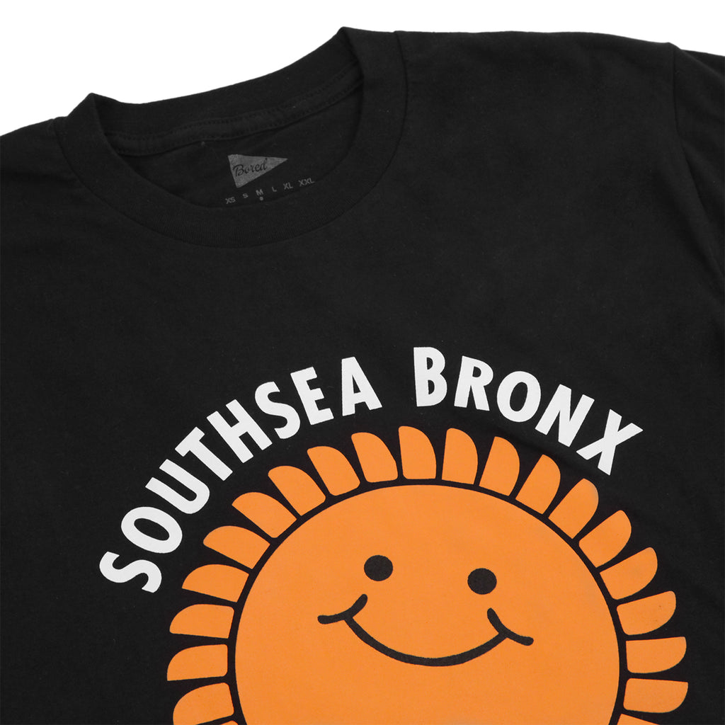 Southsea Bronx Strong Island T Shirt in Black - Detail