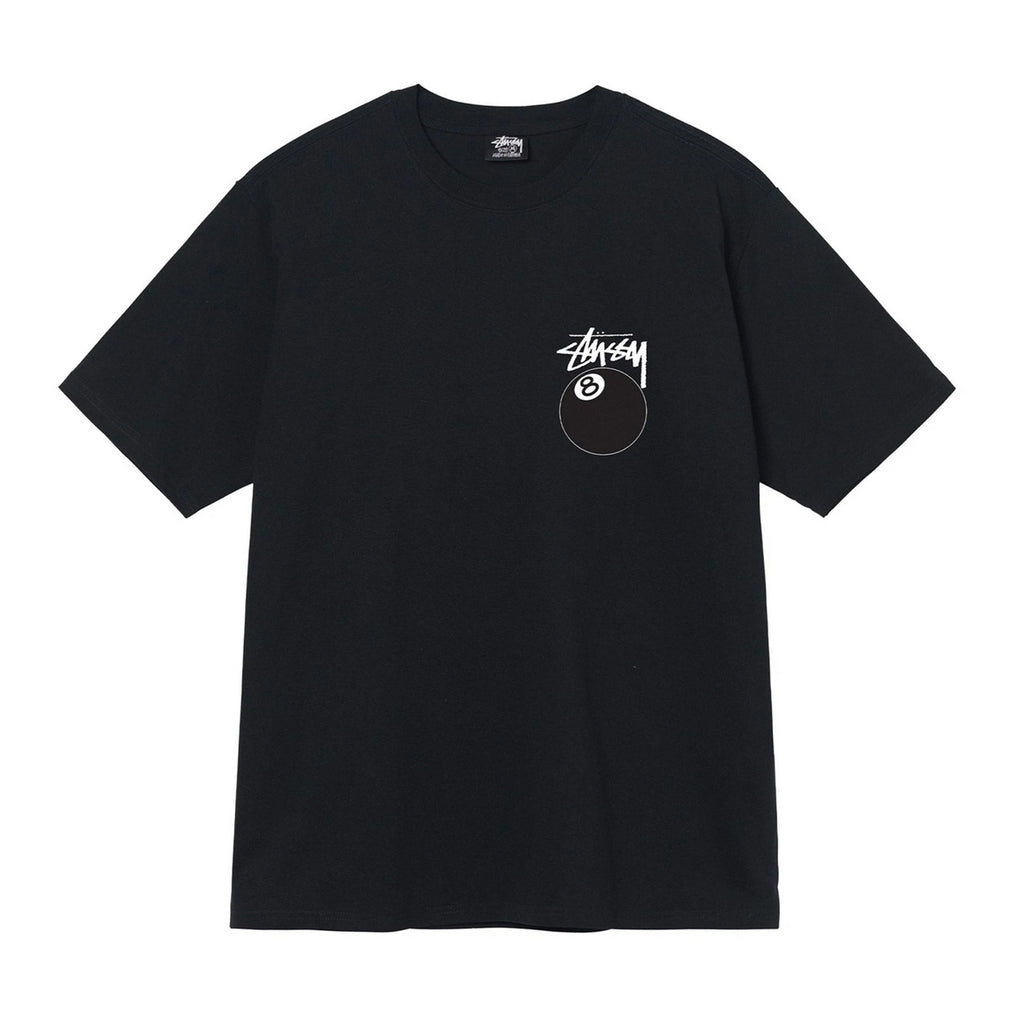 Stussy 8 Ball T Shirt - Black - front