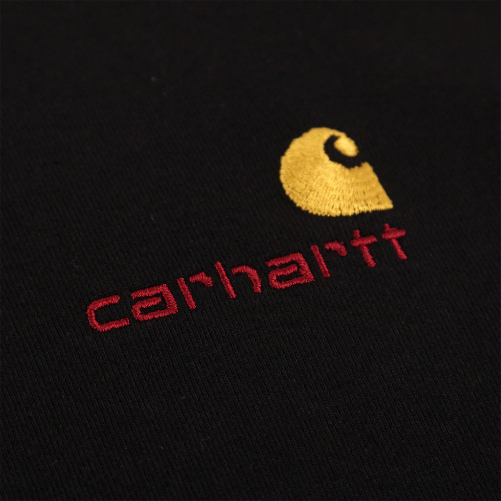 Carhartt WIP American Script T Shirt in Black - Embroidery
