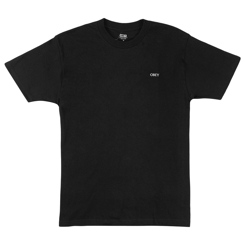 Obey Clothing America's Savings T Shirt in Black - Front