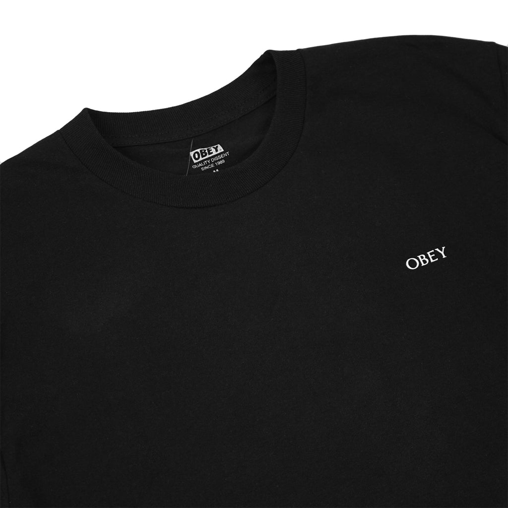 Obey Clothing America's Savings T Shirt in Black - Detail