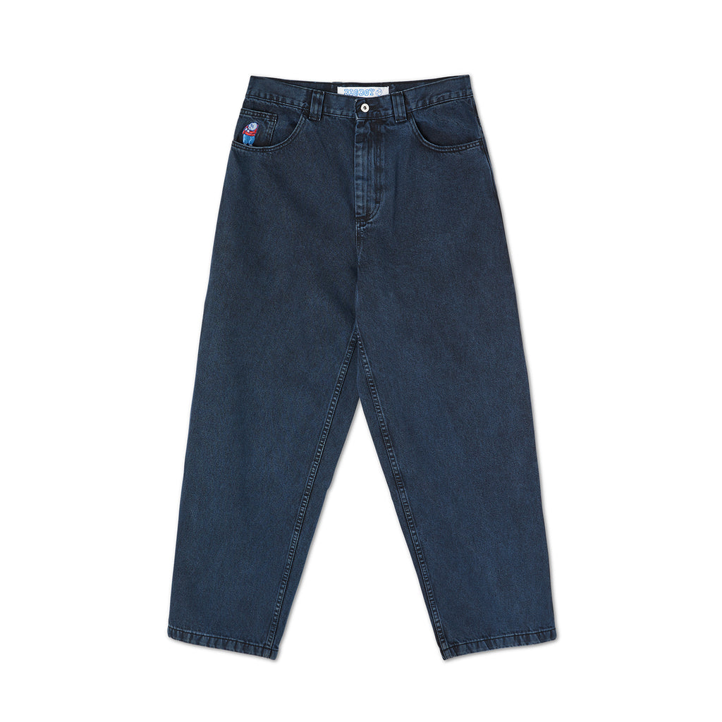 Polar Skate Co Big Boy Jeans in Blue Black - Front