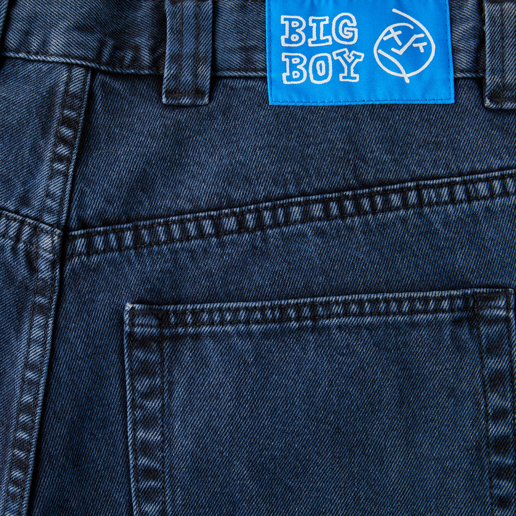 Polar Skate Co Big Boy Jeans in Blue Black - Label