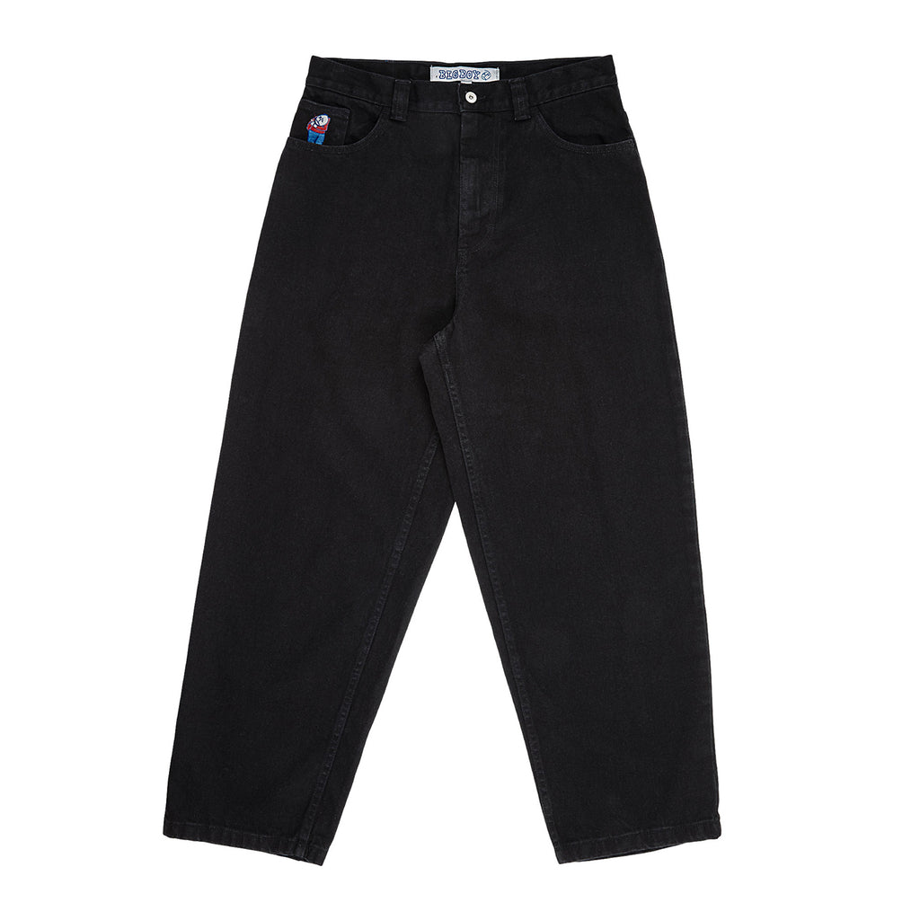 Polar Skate Co Big Boy Jeans in Pitch Black - Front