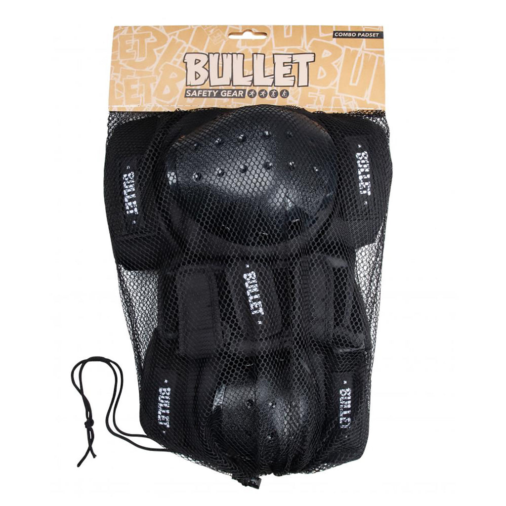Bullet Adult Triple Padset standard combo -Black - package