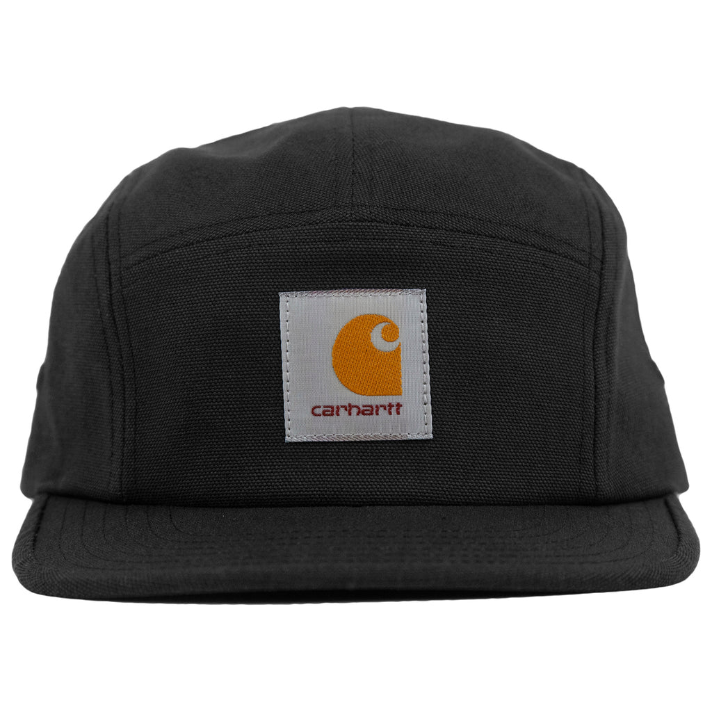 Carhartt WIP Backley 5 Panel Cap in Black - Front