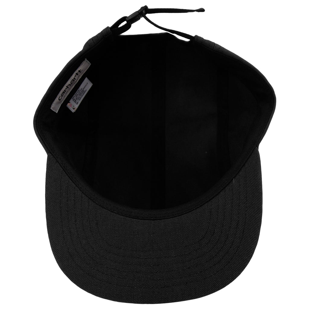 Carhartt WIP Backley 5 Panel Cap in Black - Inside