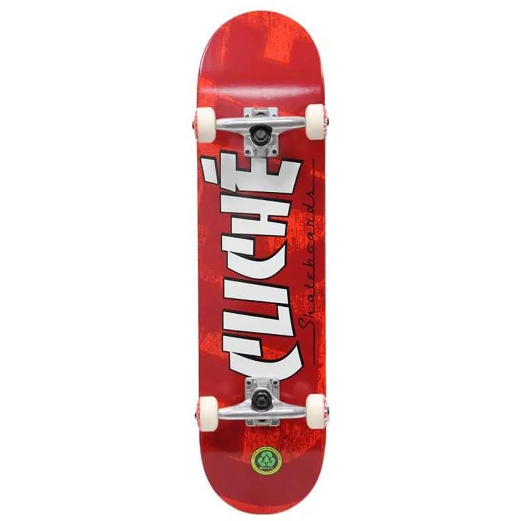 Cliche Skateboards Banco Red Complete Skateboard - 8" - main