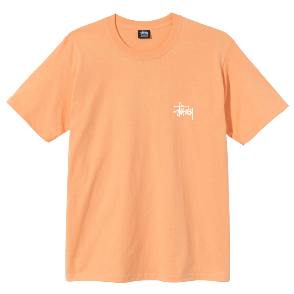 Stussy Basic Stussy T Shirt in Peach - Front